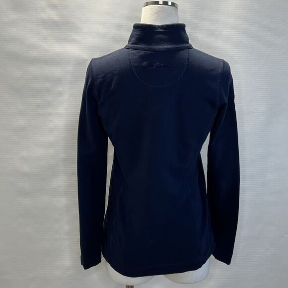 Tommy Bahama Womens 1/2 Zip Pullover Size XS, Navy Blue, Jen Terry Ember Floral - Picture 4 of 10